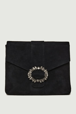 Leather Jewel Front Clutch Bag from Phase Eight