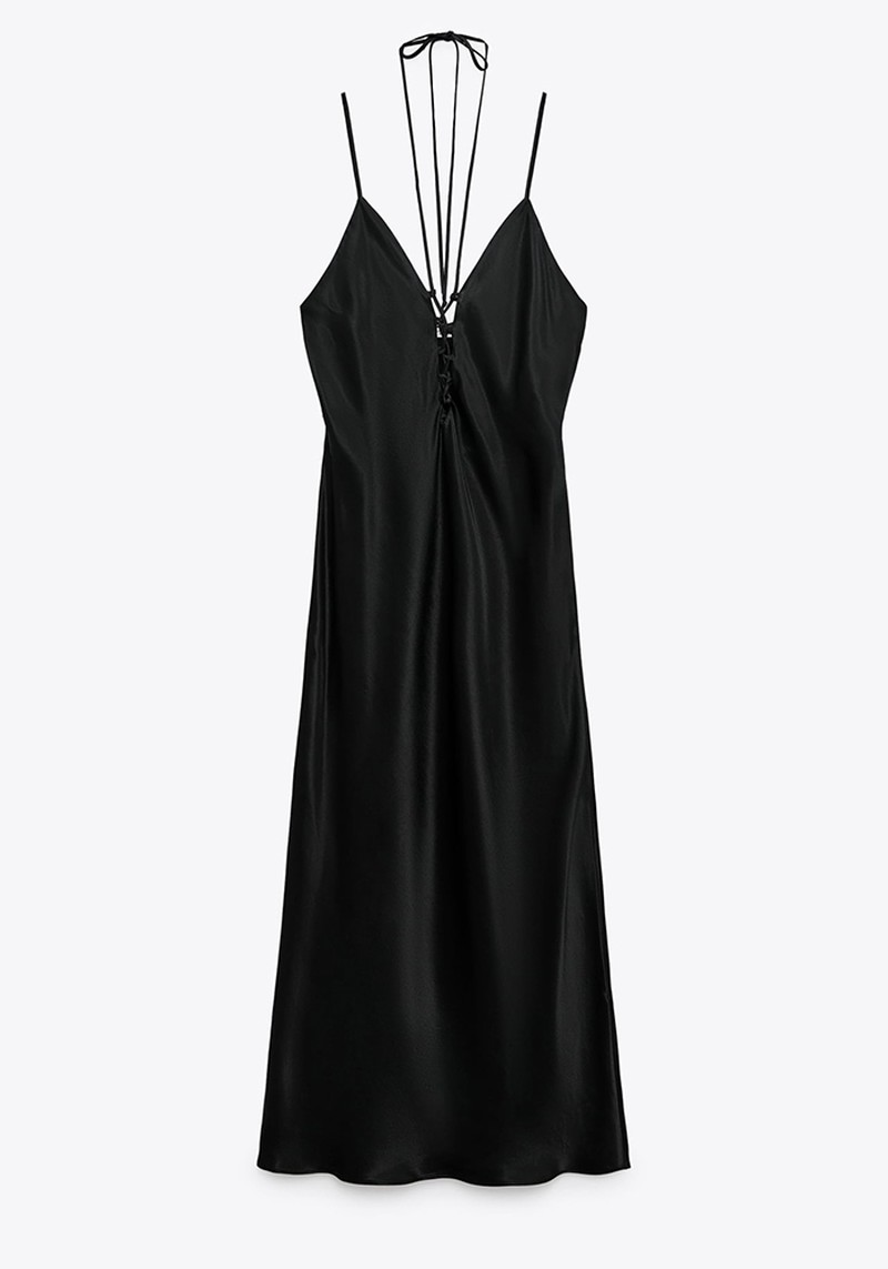 Satin Midi Dress
