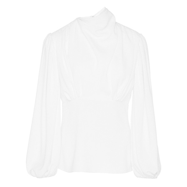 Ronan Draped Crepe De Chine Top from Emilia Wickstead