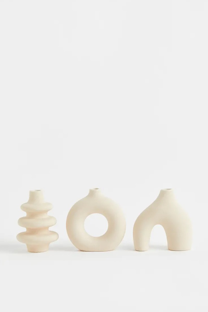 3-Pack Mini Stoneware Vases from H&M