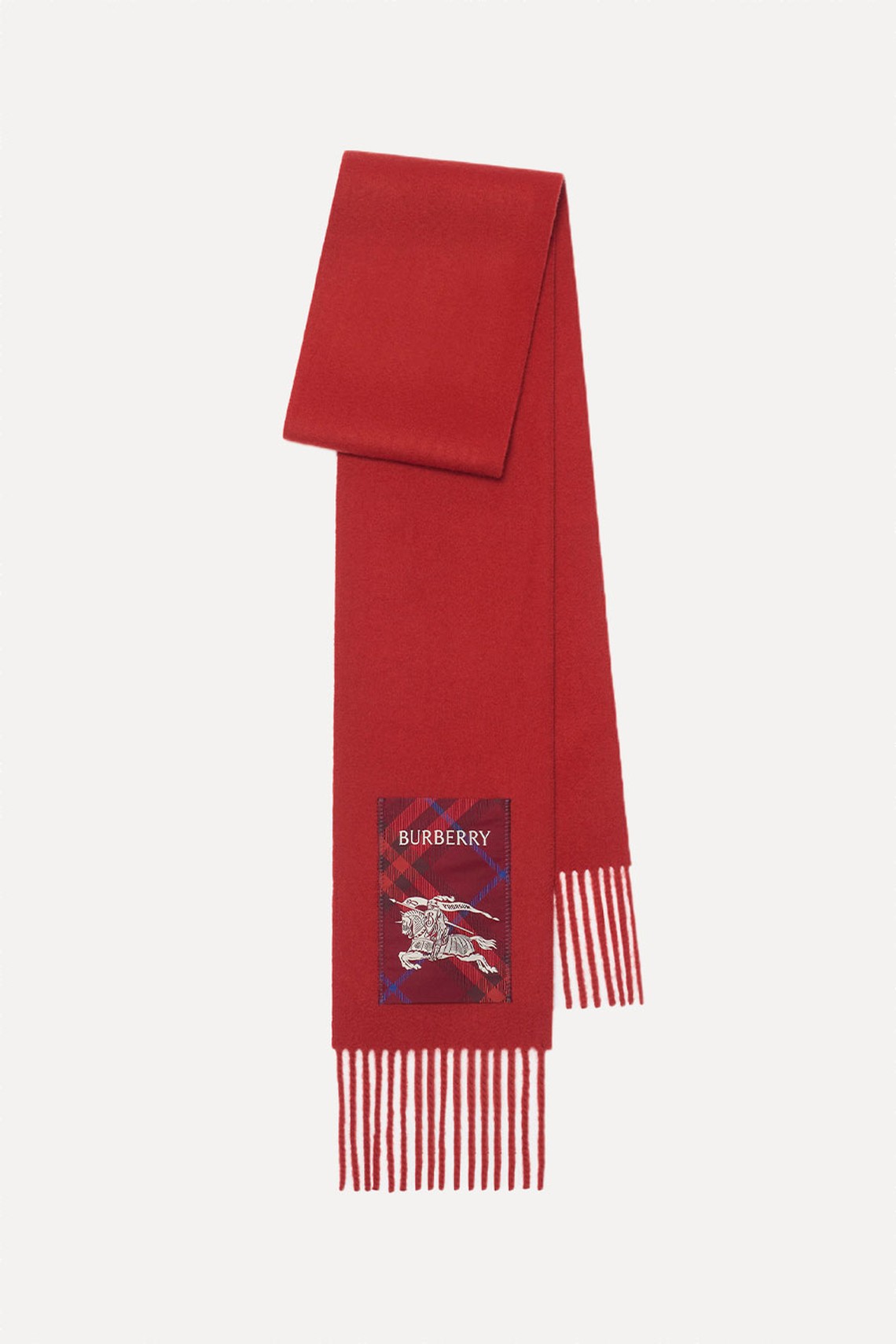 Check Label Cashmere Scarf