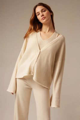 Sophia Cashmere V-Neck Cardigan from My Cashmere