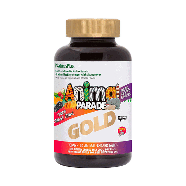 Gold Multi-Vitamin Assorted Chewable Tablets from Animal Parade