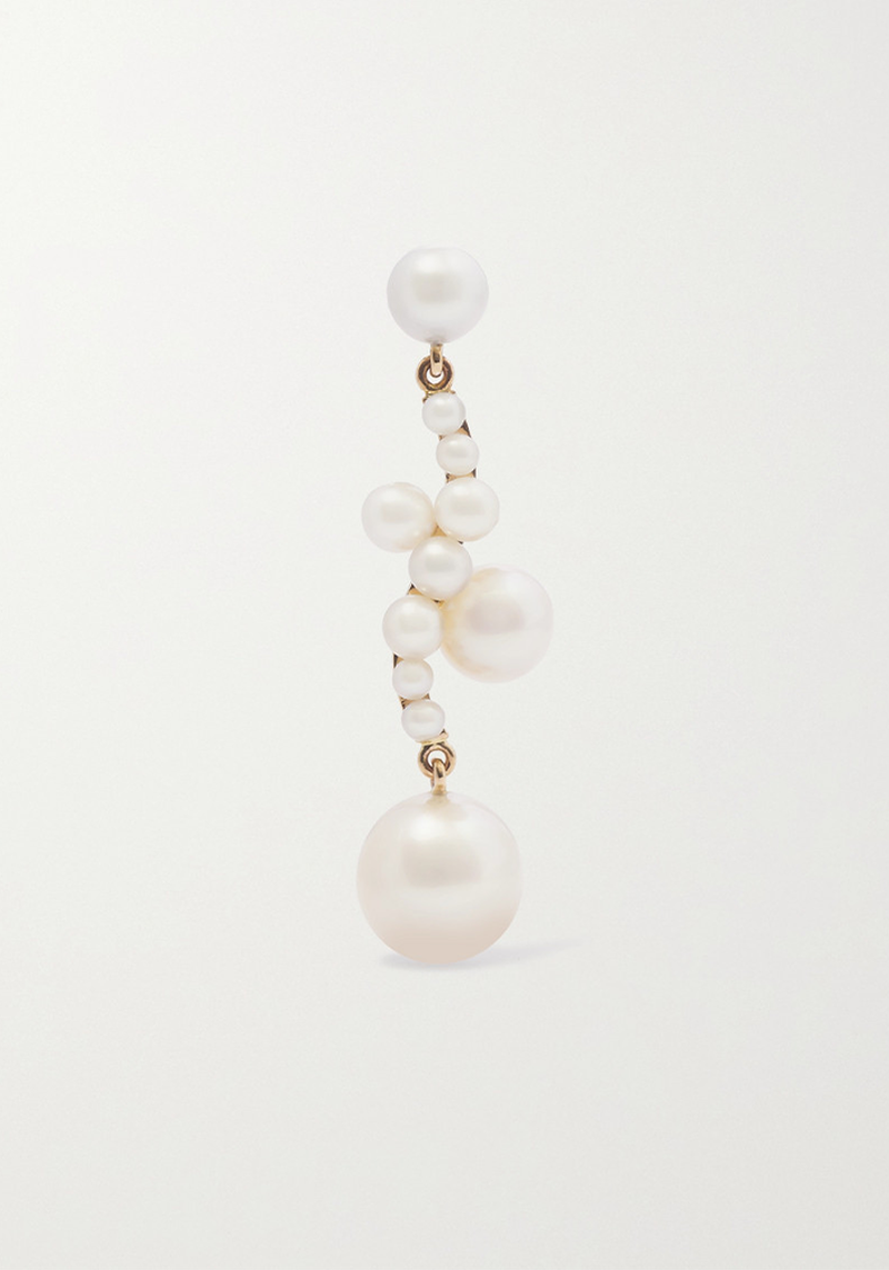 Ocean Perle 14-Karat Gold Pearl Single Earring from Sophie Bille Brahe