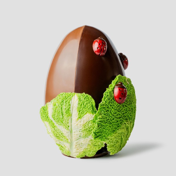 Extra Large Milk & Dark Chocolate Egg from Birley Bakery