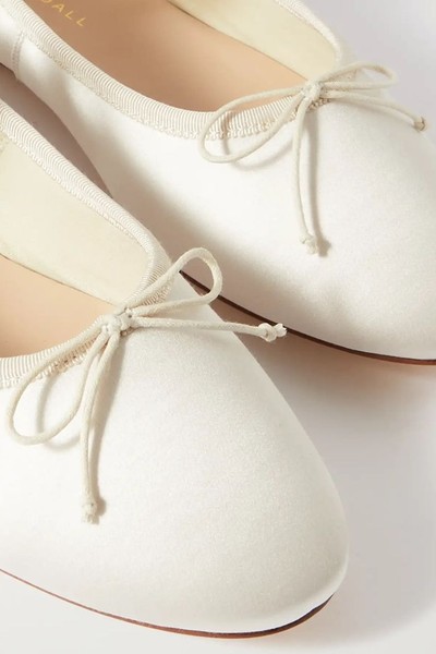 Leonie Grosgrain-Trimmed Satin Ballet Flats from Loeffler Randall