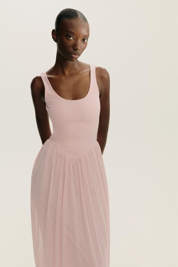 Contrast Tulle Dress from Zara