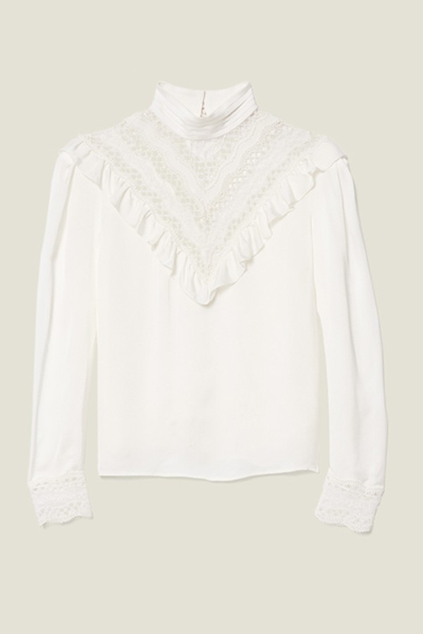 Top With Lace Insert from Sandro