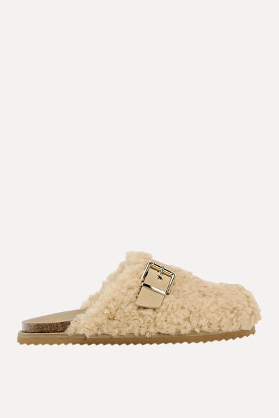 Faux Shearling Clog Slippers from Zara