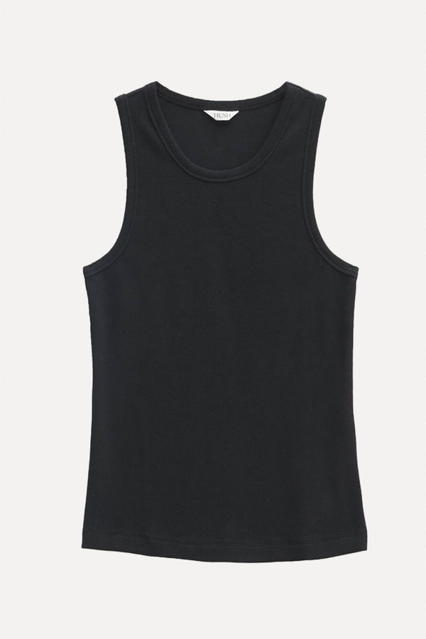 High Neck Ribbed Vest from Hush