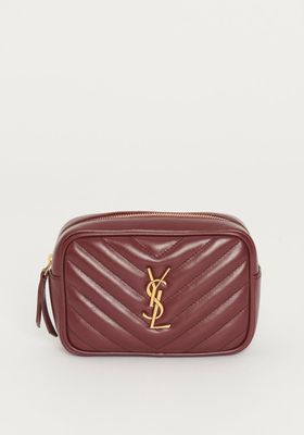Burgundy Lou Belt Bag in Quilted Leather from Yves Saint Laurent