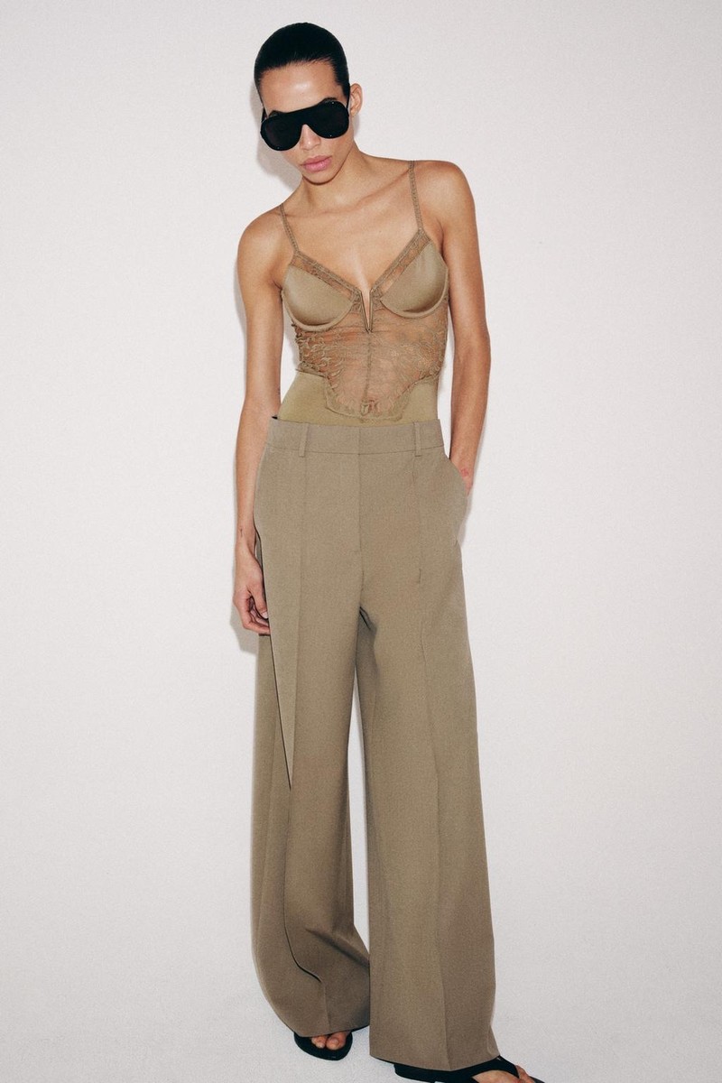Polyamide Lace Bodysuit from Zara