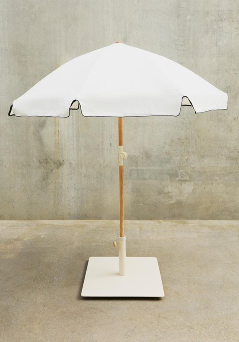Ash Beach Umbrella With Contrast Trim 