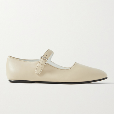Ava Leather Mary Jane Ballet Flats from The Row