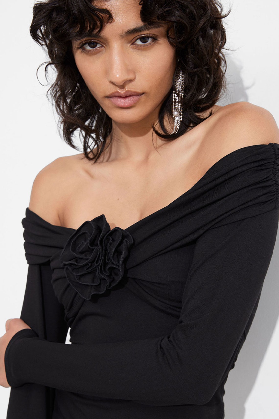 Ruched Off-Shoulder Top