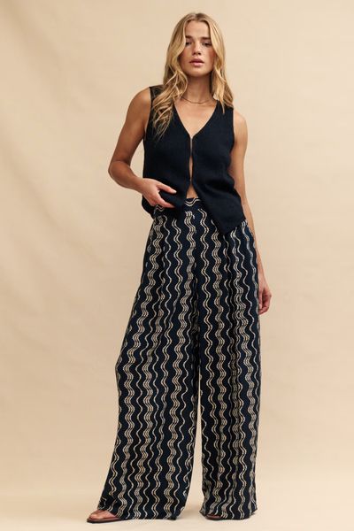 Wave Print Zeena Trousers  from Nobody’s Child