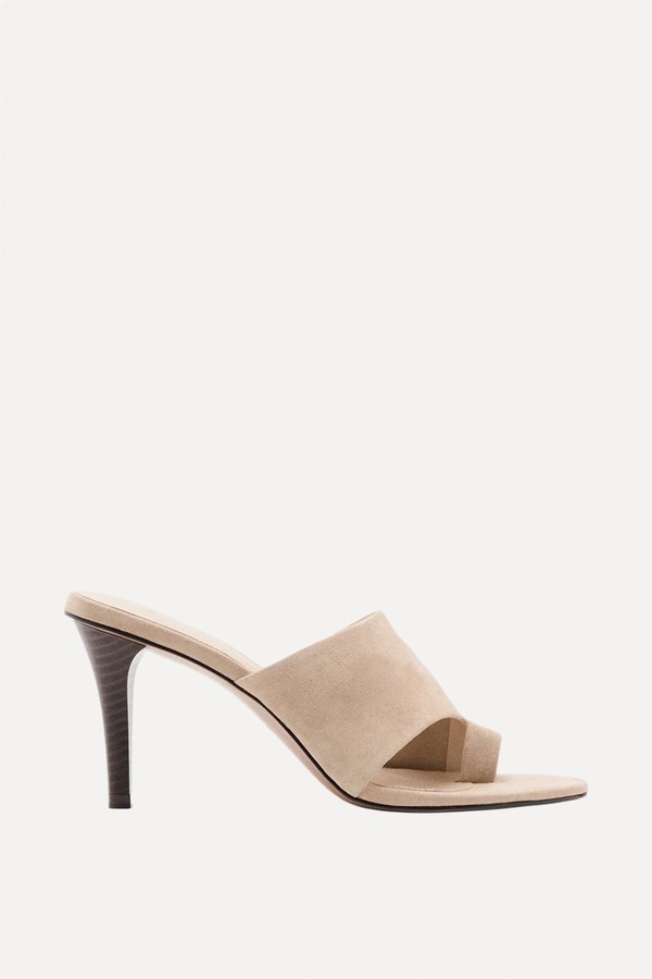 Suede Funnel Heel Sandals from Mango