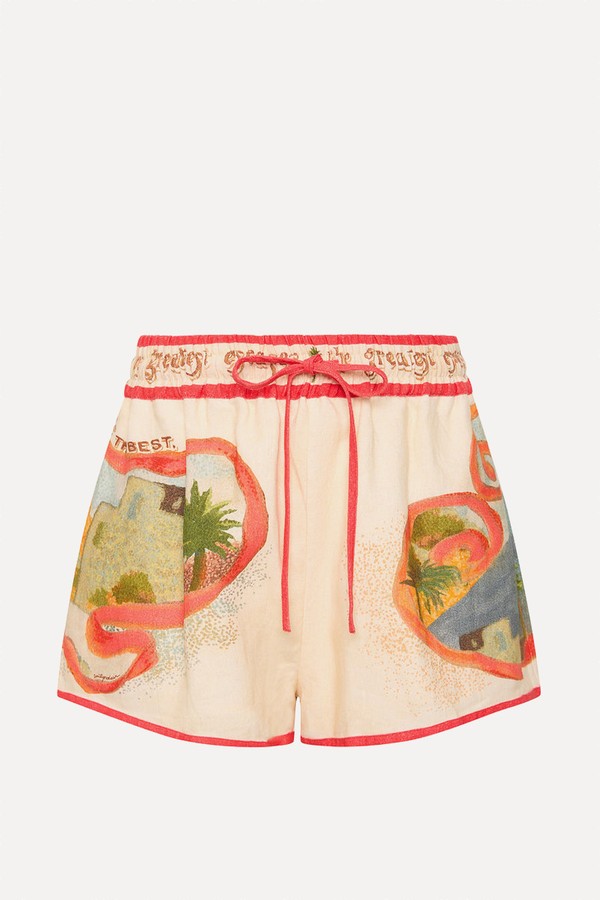 Great Escape Drawstring Shorts With Bind from ANTIPODEAN