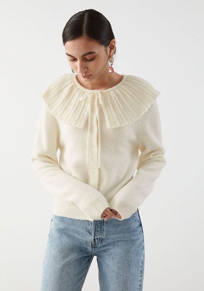 Statement Collar Knit Cardigan from & Other Stories