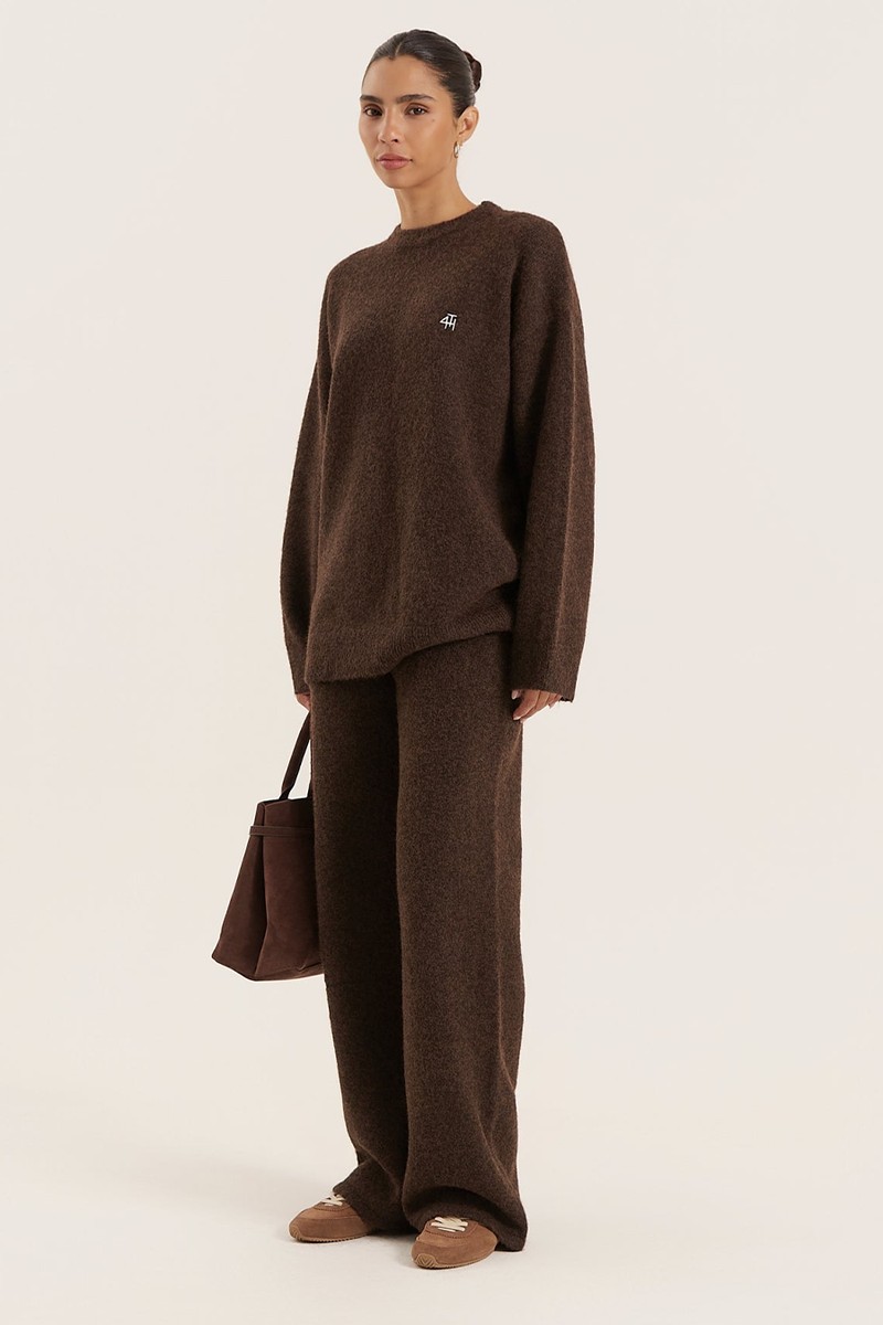 Brady Knitted Straight Leg Trousers from 4th & Reckless