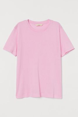 Silk Blend T-Shirt from H&M