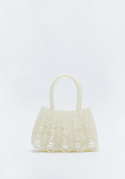 Pearl Embellished Beaded Bag