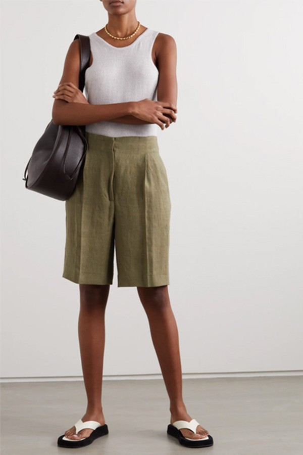 Bermuda Linen Shorts from Lou Lou Studio