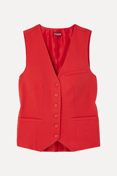 Brett Twill Vest from STAUD