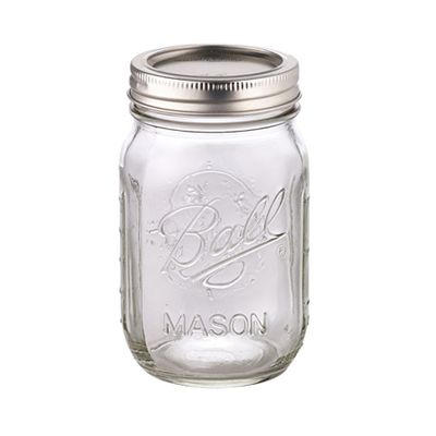6 Wide Mouth Glass Jam Jars from Ball
