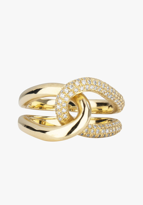 Pavé Diamond Link Ring  from Gabriela Artigas