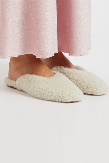 Cream Shearling Slippers from Sleeper