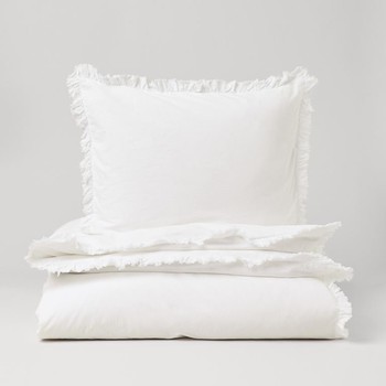 Flounce-Trim Duvet Cover Set from H&M