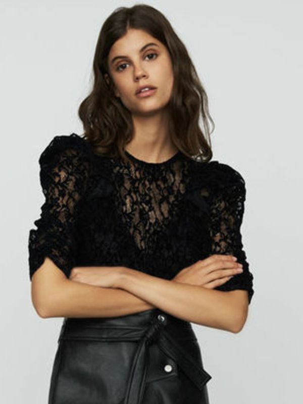 15 Black Lace Tops To Buy Now