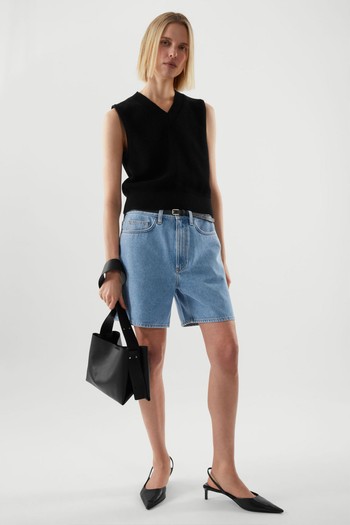 Relaxed Fit Denim Shorts