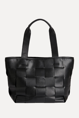 Faux Leather Woven Tote Shopper from M&S