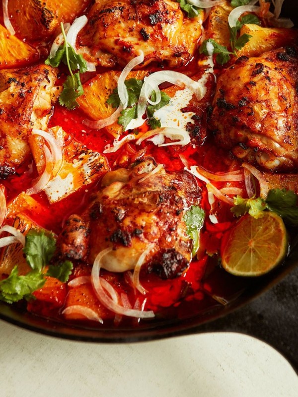 Chicken, Pineapple And ’Nduja Bake