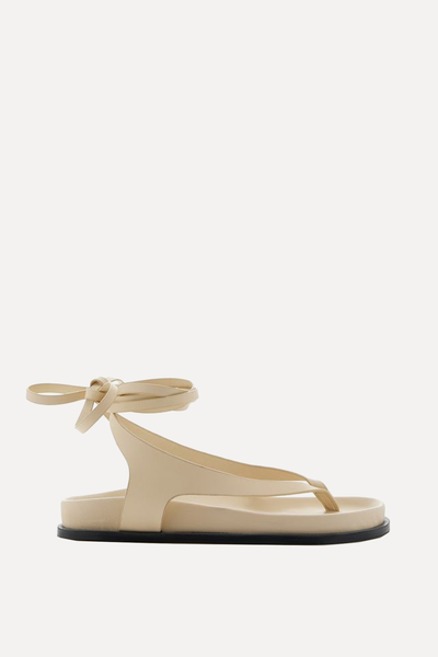 Shel Leather Sandals from A.Emery