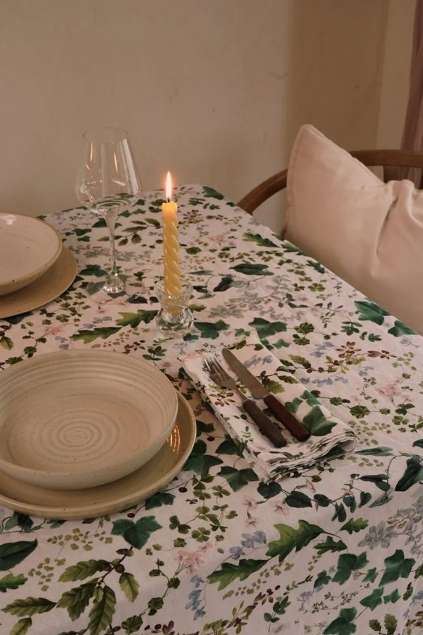 Winter Wildflowers Linen Napkin from By Hope