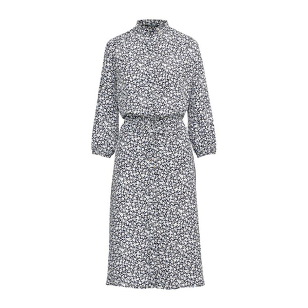Print Crepe Shirt Dress