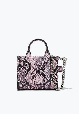 The Snake Embossed Micro Tote Bag