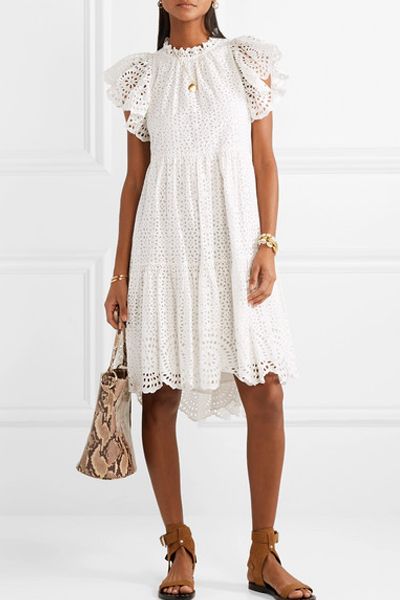 Norah Broderie Anglaise Cotton Dress from Ulla Johnson