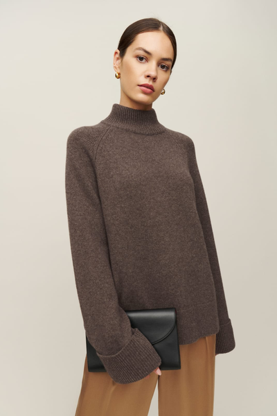 Garrett Cashmere Oversized Turtleneck from Reformation