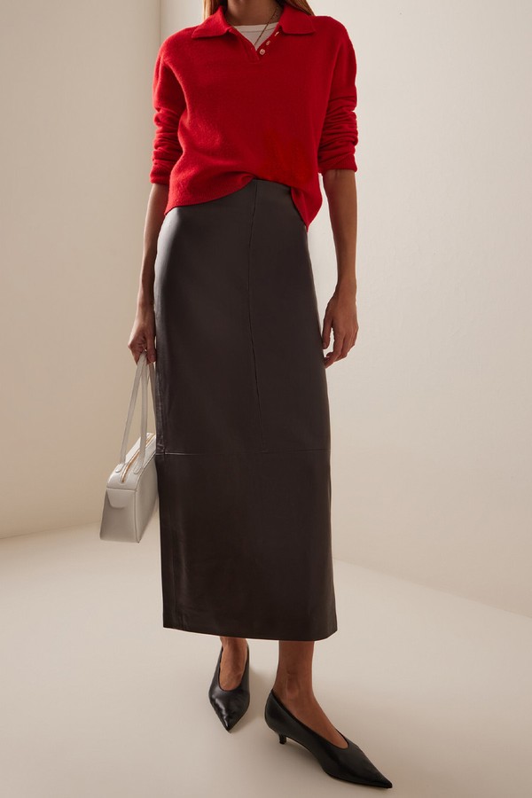 Jesse Wool Polo Sweater from Leset