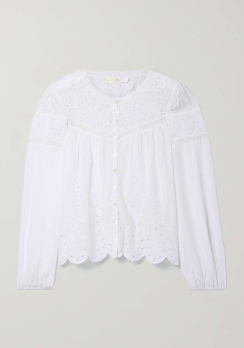 Badyn Crochet-Trimmed Broderie Anglaise from LoveShackFancy