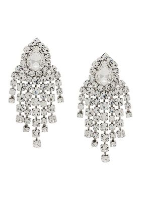 Crystal Clip On Chandelier Earrings from Alessandra Rich