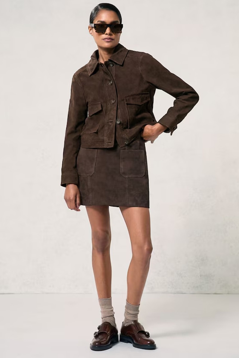 Hanson Suede Trucker Jacket 