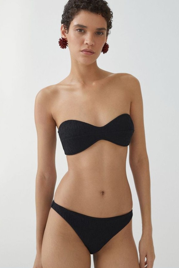 Pami Textured Bikini Bottoms from Mango