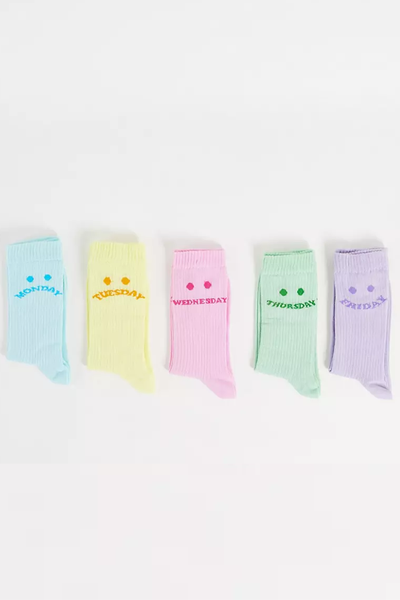 5 Pack Days Of The Week Socks from ASOS Design