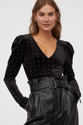Velour Body With Studs from H&M