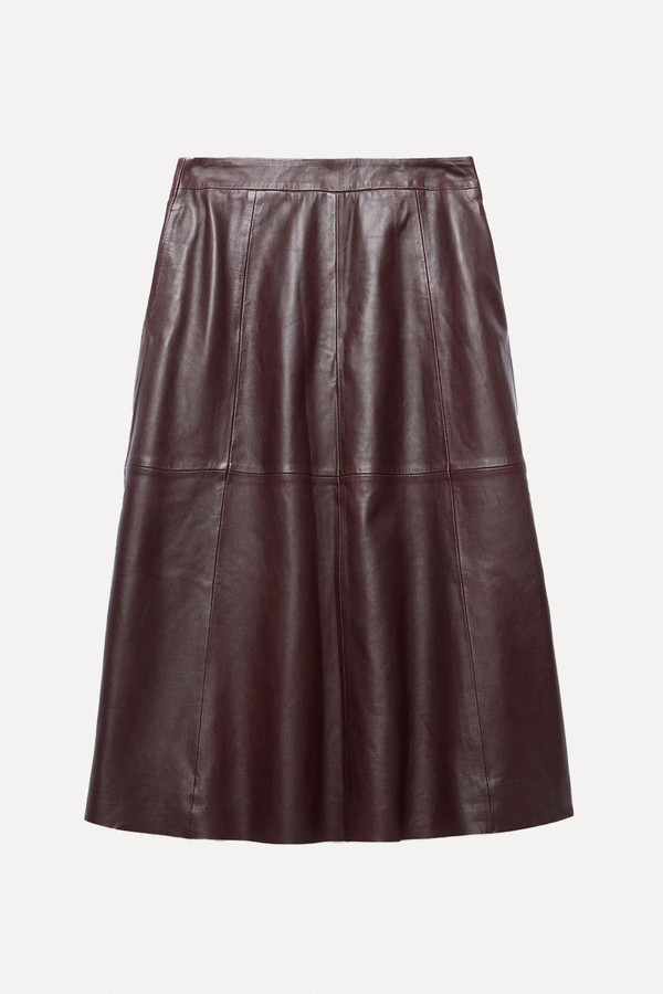 Leather Midi Skirt from Mint Velvet